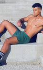 Running Shorts - Nexus Dark Green | SUPAWEAR | Shorts Gymwear