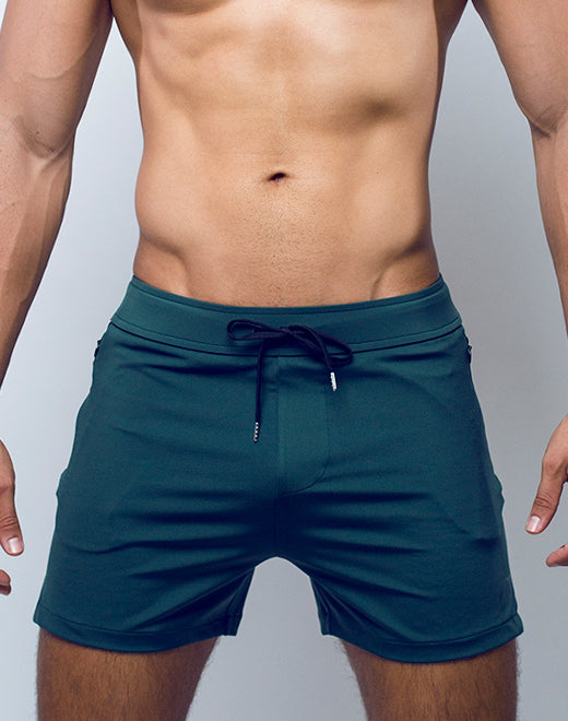 Running Shorts - Boost Green | SUPAWEAR | Shorts Gymwear