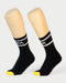 SUPA Crew Socks - Black | SUPAWEAR | Socks