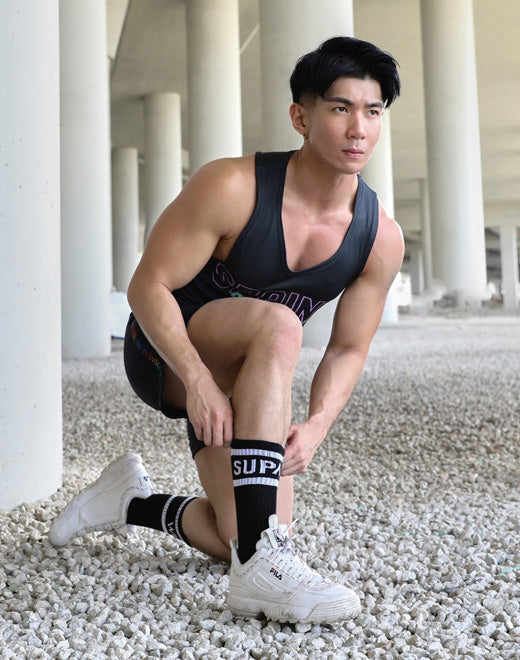 SUPA Crew Socks - Black | SUPAWEAR | Socks