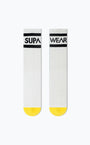 SUPA Crew Socks - White | SUPAWEAR | Socks