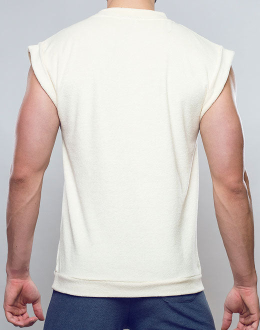 Terry Towelling Tank  -  Off White | SUPAWEAR | Singlets &amp; Tanks