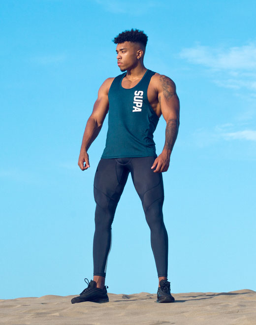 Breeze Singlet - Space Blue | SUPAWEAR | Singlets &amp; Tanks