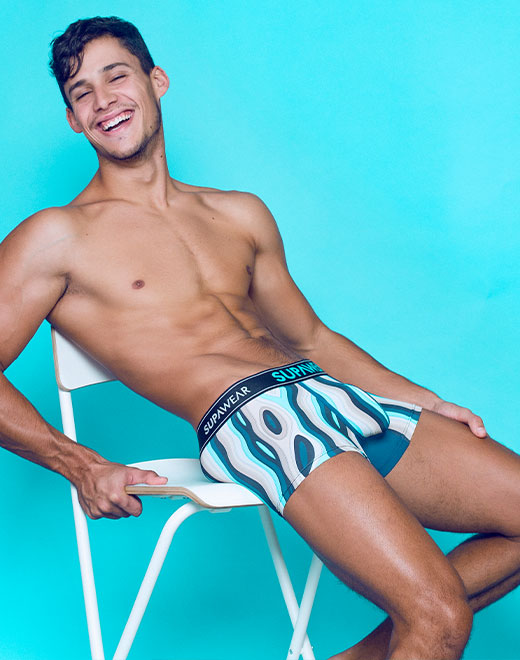 Sprint Trunk Underwear - Woody Blue | SUPAWEAR | Underwear Trunks