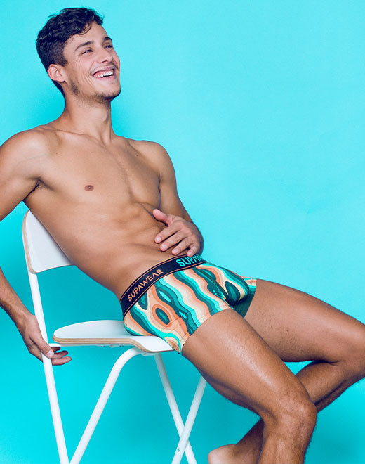 Sprint Trunk Underwear - Woody Orange | SUPAWEAR | Underwear Trunks