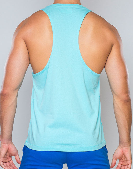 Racer Back Singlet - Turquoise Blue