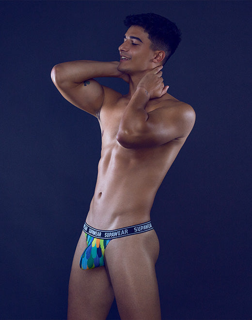 Pow Thong Underwear - Peacock | SUPAWEAR | Underwear Thong