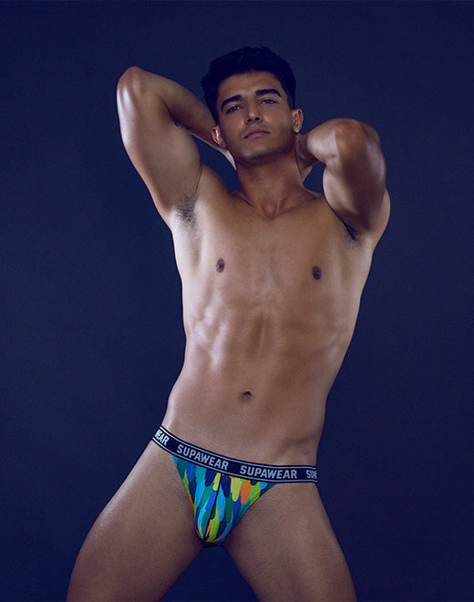Pow Jockstrap Underwear - Peacock | SUPAWEAR | Underwear Jockstrap